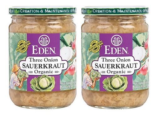Eden Organic Three Onion Sauerkraut 2 Pack