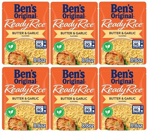 Ben's Original Ready Rice Butter & Garlic 6 Pack