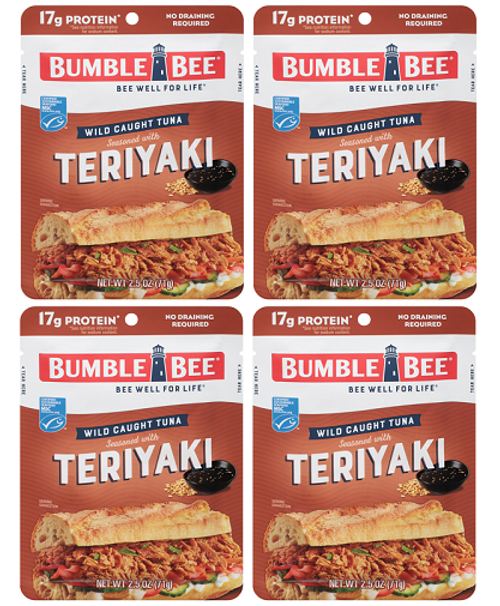 Bumble Bee Teriyaki Seasoned Tuna 4 Pack