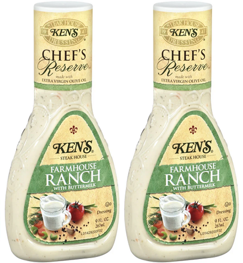 Ken's Steak House Chef's Reserve Farmhouse Ranch Dressing 2 Pack