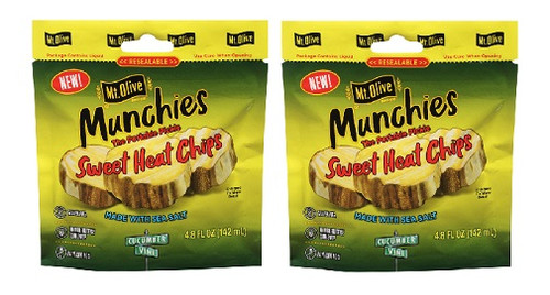 Mt. Olive Munchies The Portable Pickle Sweet Heat Chips 2 Pack