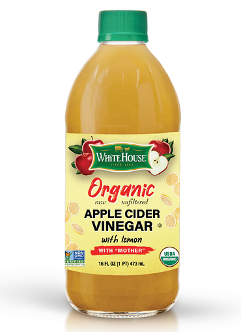 White House Organic Apple Cider Vinegar With Lemon & Mother
