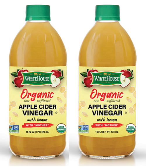 White House Organic Apple Cider Vinegar With Lemon & Mother 2 Pack