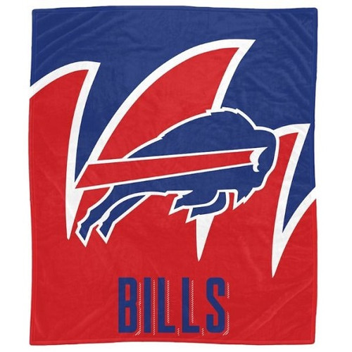 Buffalo Bills NFL Northwest Shark Tooth Super Soft Fleece Throw