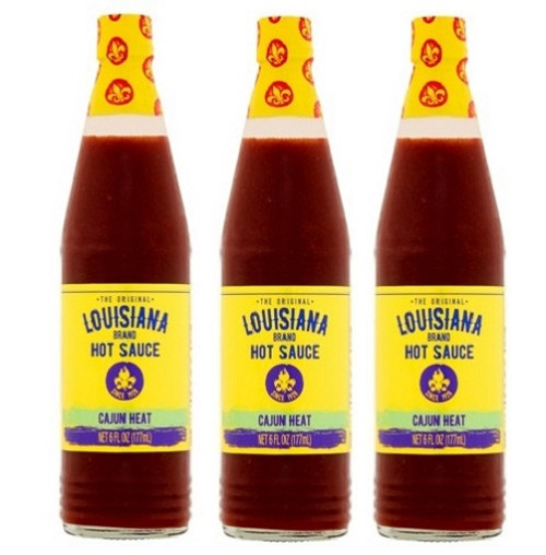 Louisiana Brand Cajun Heat Hot Sauce 3 Pack