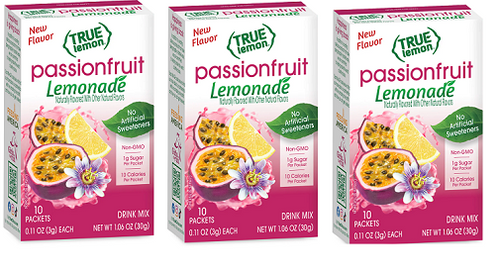 True Lemon Passionfruit Lemonade Drink Mix 3 Pack