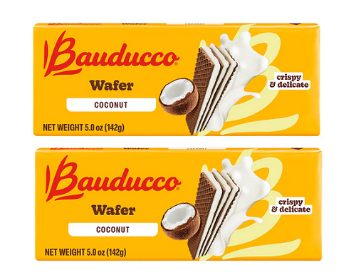 Bauducco Wafer Cookies Coconut 2 Pack