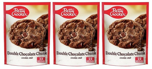Betty Crocker Cookie Mix Double Chocolate Chunk 3 Pack