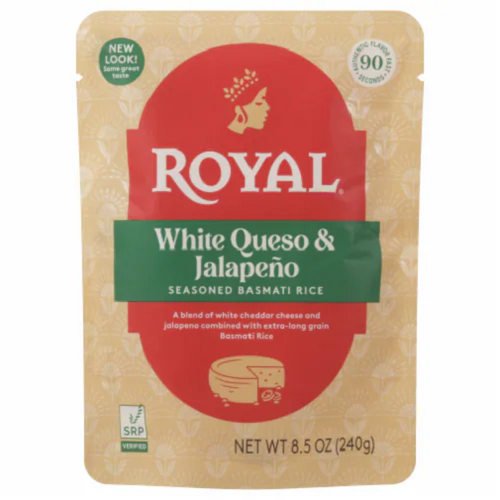 Royal White Queso & Jalapeno Seasoned Basmati Rice