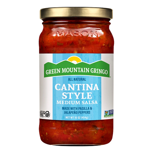 Green Mountain Gringo All Natural Cantina Style Medium Salsa