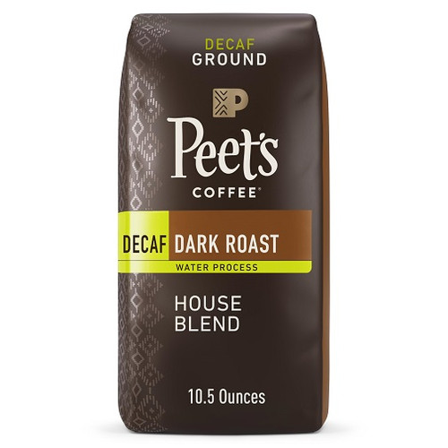 Peet's Decaf House Blend Dark Roast Ground Coffee