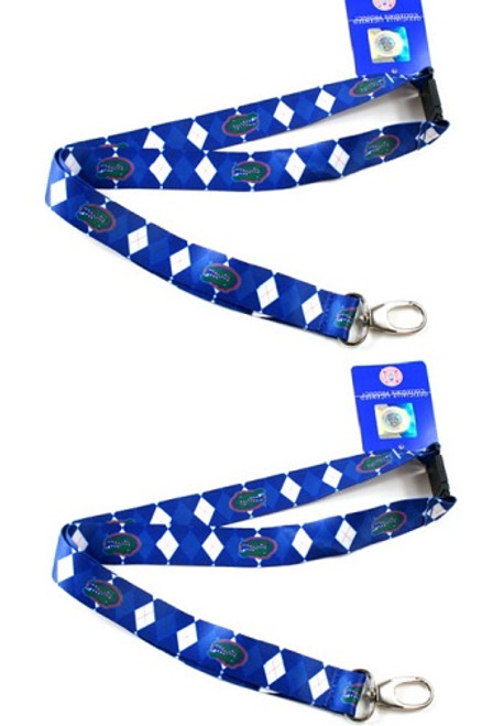Florida Gators NCAA Argyle Lanyard 2 Pack