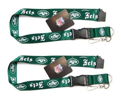 New York Jets NFL Old English Lanyard 2 Pack