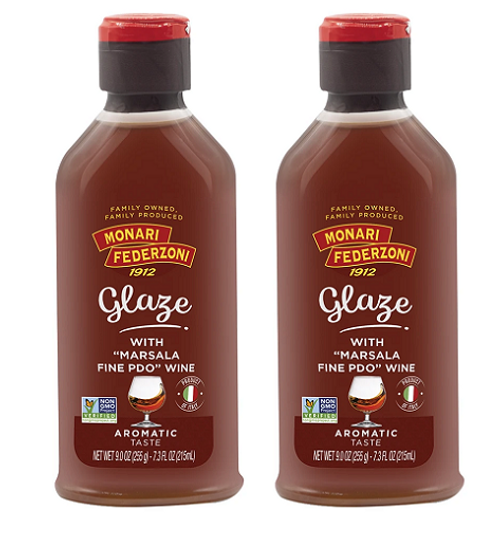 Monari Federzoni Glaze with Marsala Fine PDO Wine Aromatic Taste 2 Pack