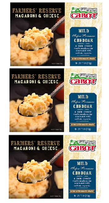 Cabot Creamery Macaroni & Cheese Mild Cheddar 3 Pack
