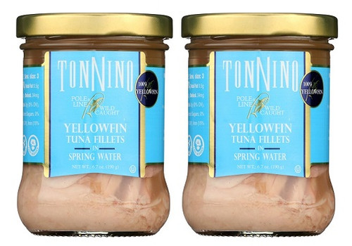 Tonnino Yellowfin Tuna Fillets in Spring Water 2 Pack