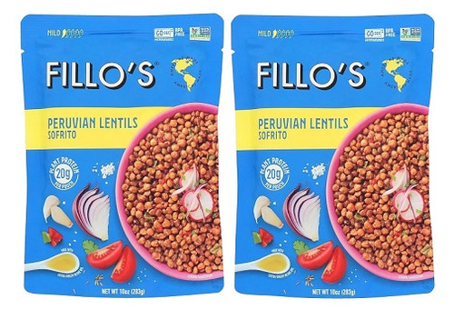 Fillo's Peruvian Lentils Sofrito 2 Pack