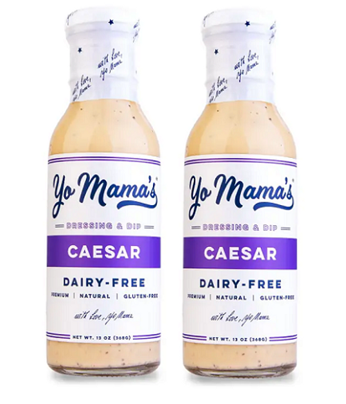 Yo Mama's Caesar Dairy Free Dressing & Dip 2 Pack