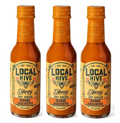 Local Hive Honey Hot Sauce Mango Habanero 3 Pack