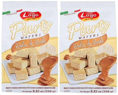 Gastone Lago Party Dulce de Leche Wafers Cookies 2 Pack