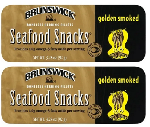 Brunswick Golden Smoked Herring Fillets 2 Pack