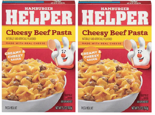 Hamburger Helper Cheesy Beef Pasta Creamy & Cheese Sauce 2 Pack
