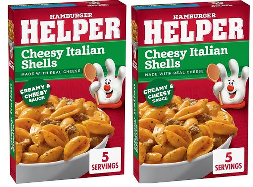 Hamburger Helper Cheesy Italian Shells 2 Pack