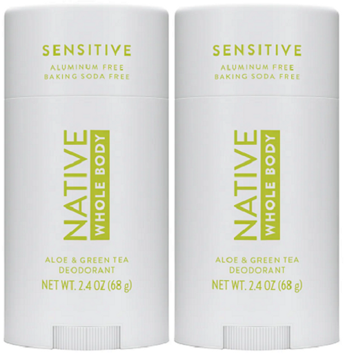 Native Whole Body Deodorant Aloe & Green Tea 2 Pack