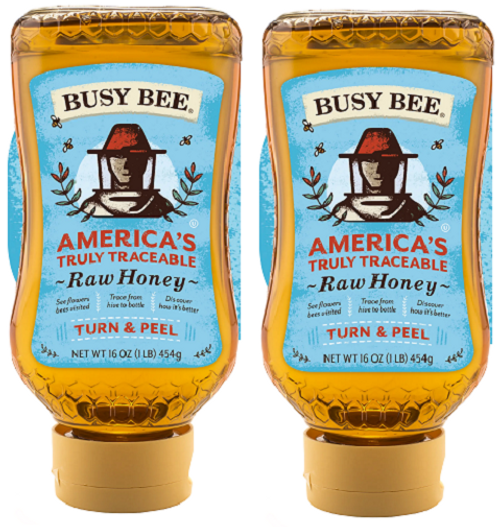 Busy Bee America's Truly Traceable Raw Honey 2 Pack