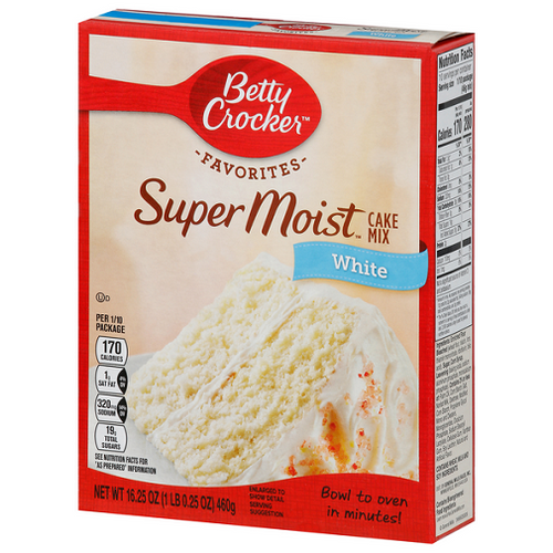 Betty Crocker Super Moist White Cake Mix Shop Jadas