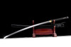 Katana with o-kissaki and demon theme tsuba. Oni Samurai sword