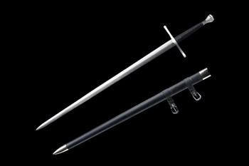 Medieval Long Sword with leather sheath