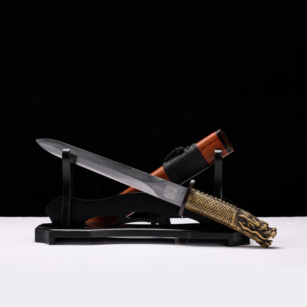 Chinese dragon knife forged from meteorites