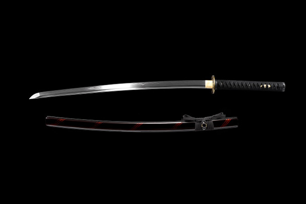 Ronin Katana Hand Forged Clay Tempered Samurai Sword With Real Hamon Model #28