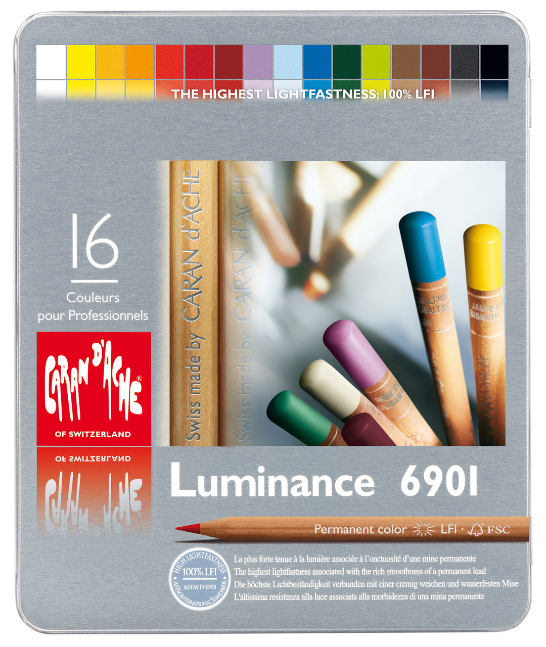 Caran D'ache - Luminance Coloured Pencil Set of 20