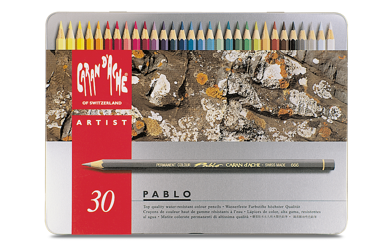 Caran D'ache Pablo Water Resistant Colour Pencil Set of 30