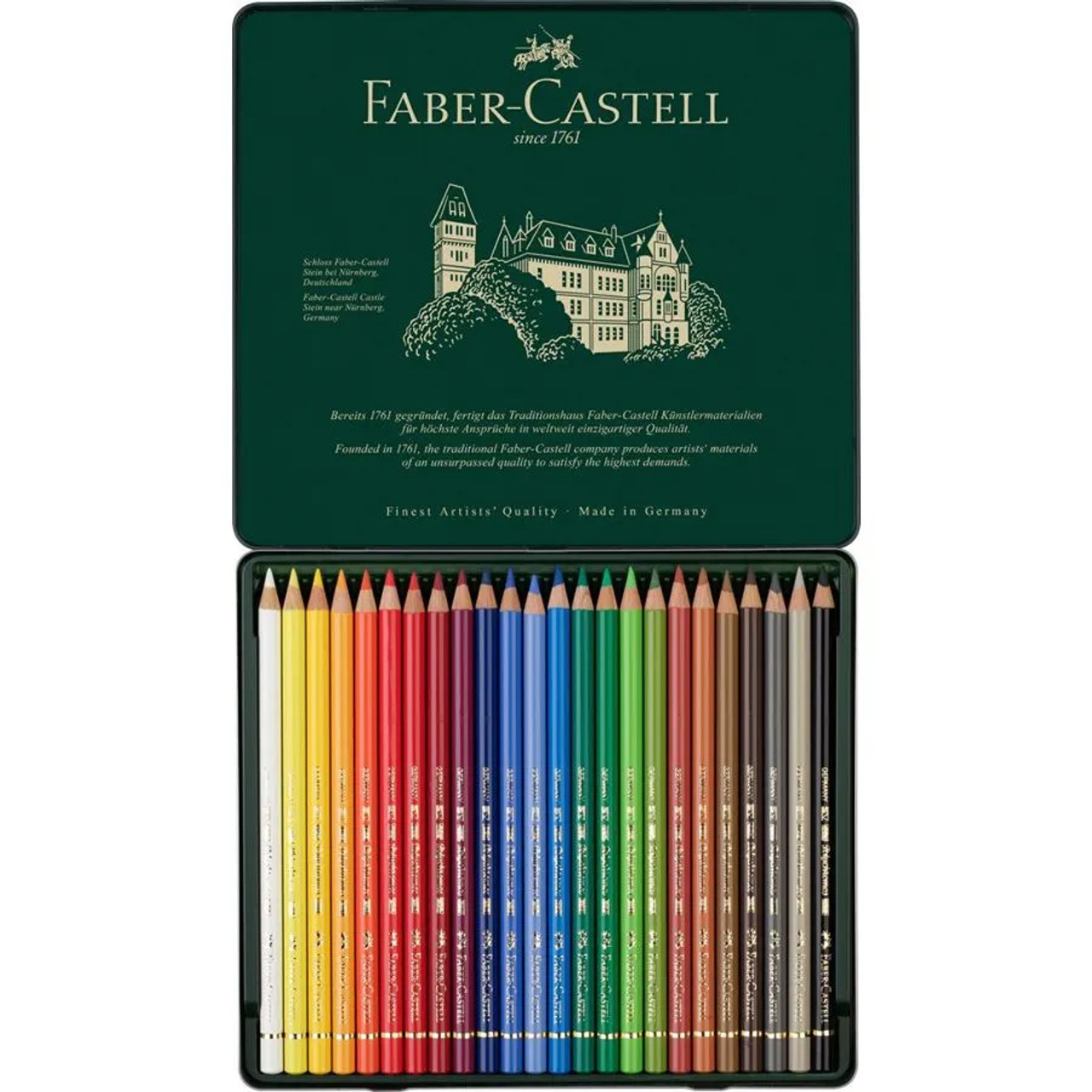 Faber Castell Polychromos Pencil Set of 24 - Atlantis Art Materials