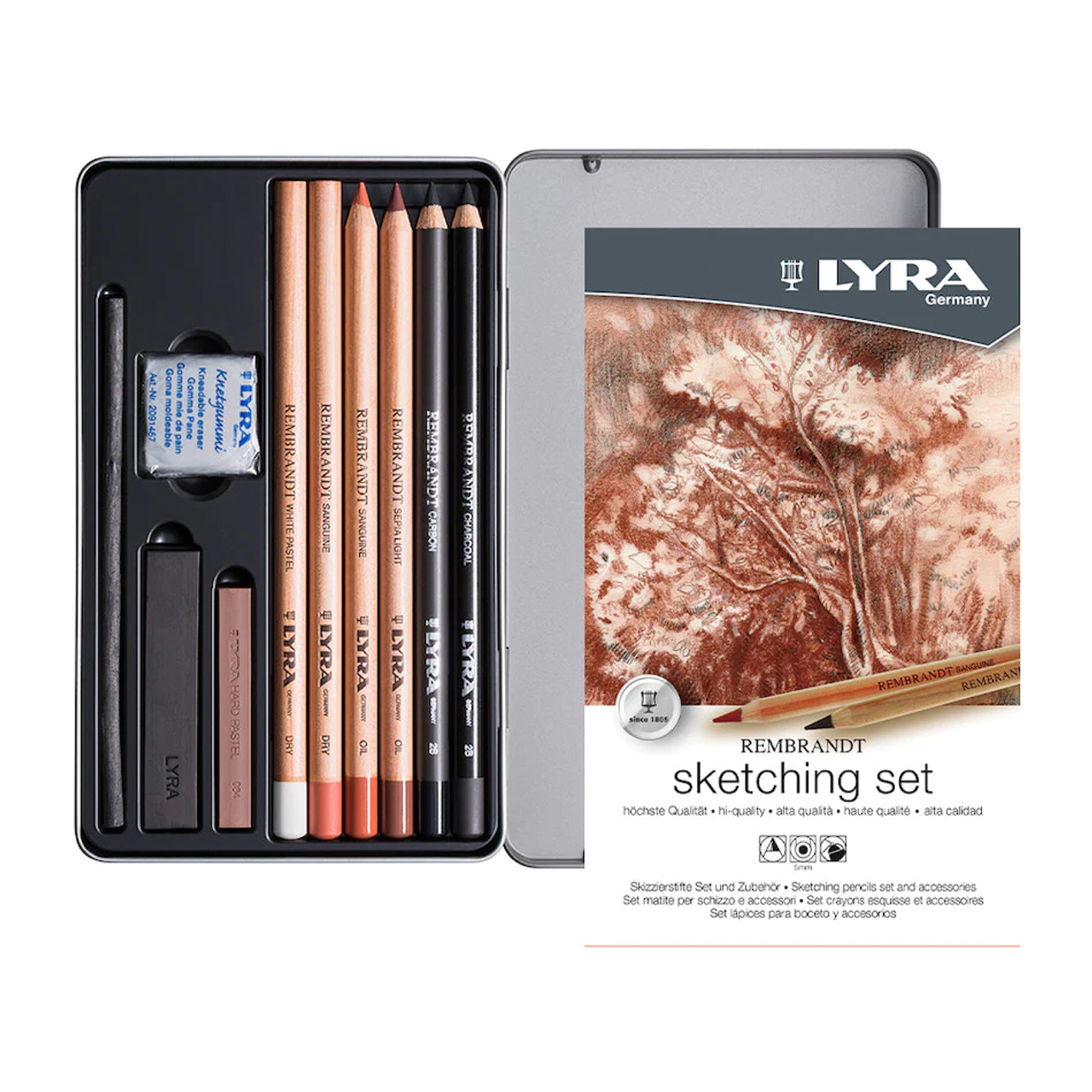 Lyra Rembrandt Artist Drawing Pencil - Carbon Extra Dark - HB