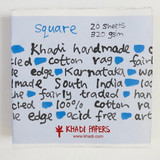 Khadi - Cotton Rag Paper Pack Square 12"x 12" 320gsm - White (Pack of 20)