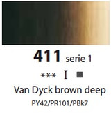 Sennelier Artists Oils - Van Dyck Brown Deep S1 - 40ml