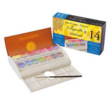 Sennelier Watercolour Travel Set - 14 x Half Pans