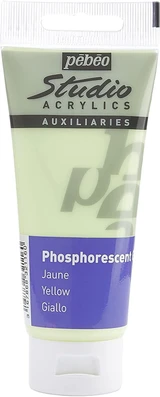 Pebeo Studio Acrylic - Phosphorescent Yellow 100ml
