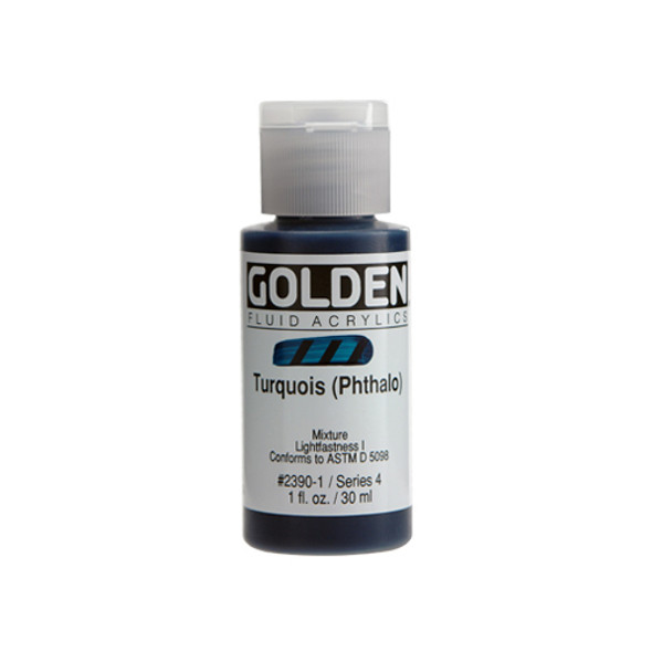 Golden Fluid Acrylic - Turquoise (Phthalo) S4