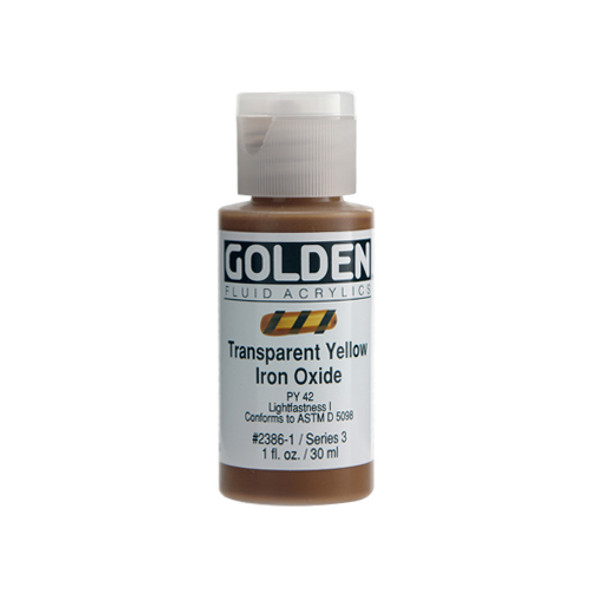 Golden Fluid Acrylic - Transparent Yellow Iron Oxide S3