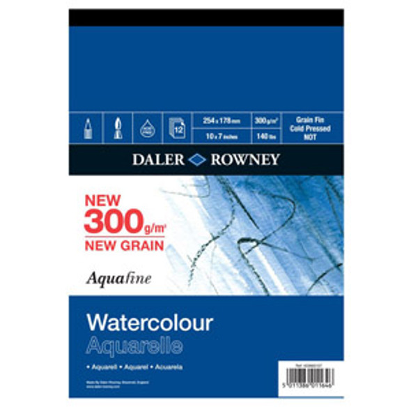 Daler Rowney - Aquafine Watercolour Pad 300gsm NOT