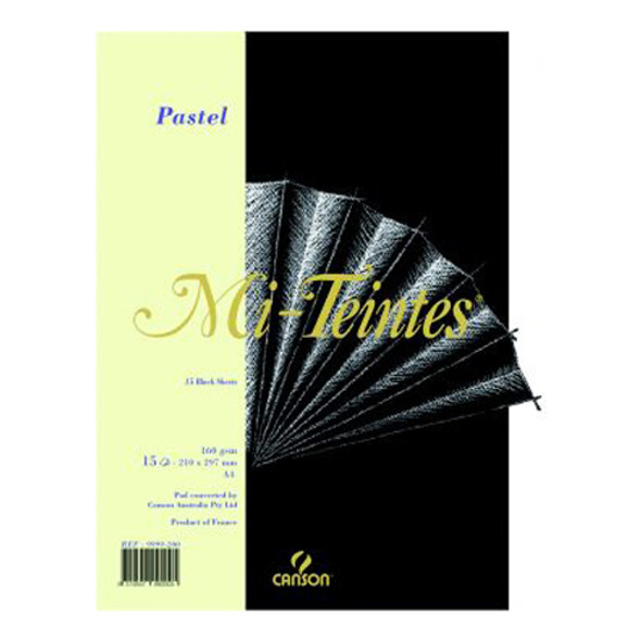 Canson - Mi-Teintes Pastel Pad 160gsm BLACK