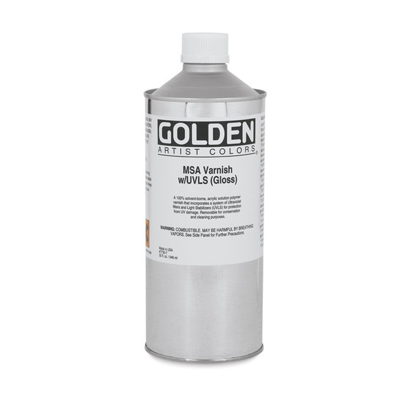 Golden Artist Colors MSA Varnish w/UVLS 32oz Satin