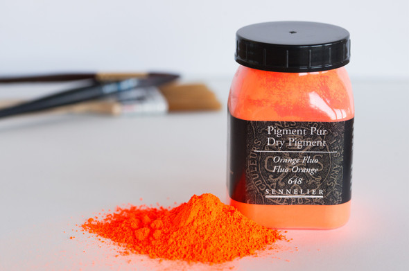 Sennelier Dry Pigments - Fluorescent Orange 100g