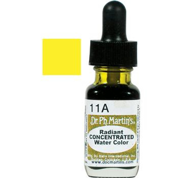 Dr. Ph. Martin's Radiant Concentrated Watercolour Ink - Lemon Yellow - 15ml