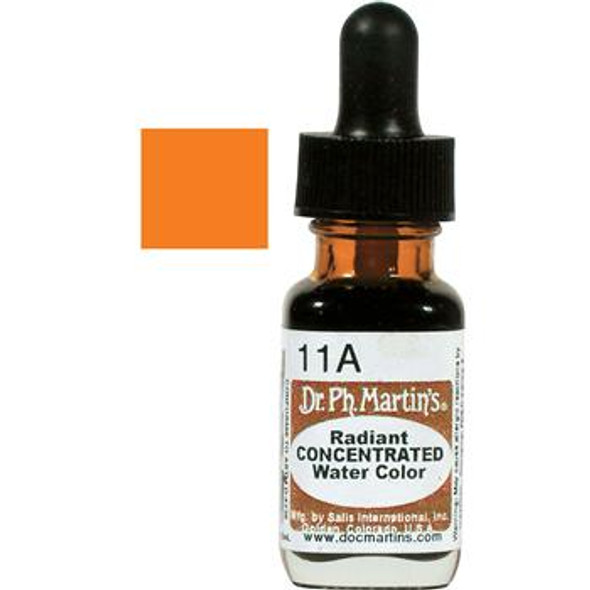 Dr. Ph. Martin's Radiant Concentrated Watercolour Ink - Tangerine - 15ml